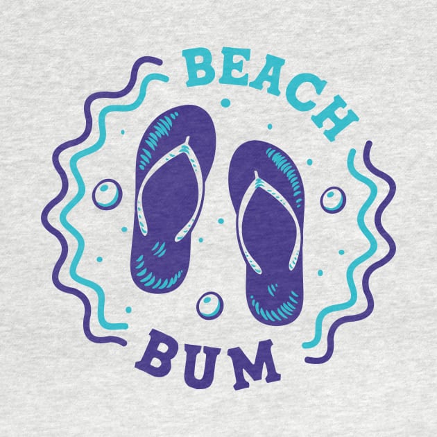 Beach Bum // Fun Summer Flip Flop Badge by SLAG_Creative